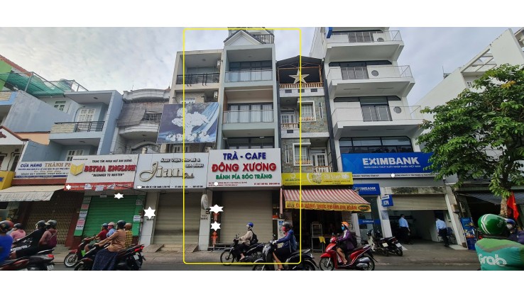 Cho thuê nhà Mặt Tiền Trương Vĩnh Ký  76m², 3Lầu+ST - GẦN NGÃ TƯ